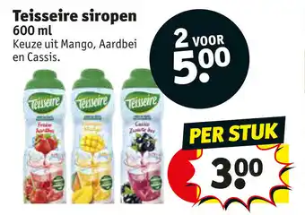 Kruidvat Teisseire siropen 600 ml aanbieding