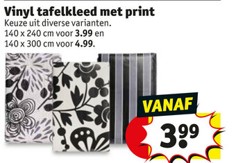 Kruidvat Vinyl tafelkleed met print aanbieding