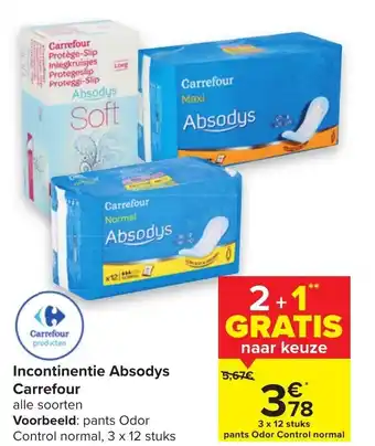 Carrefour Incotinentie Absodys Carrefour aanbieding