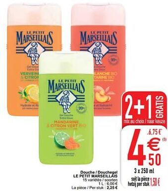 Cora Douche - douchegel le petit marseillais aanbieding