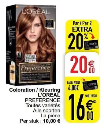 Coloration - kleuring l`oreal