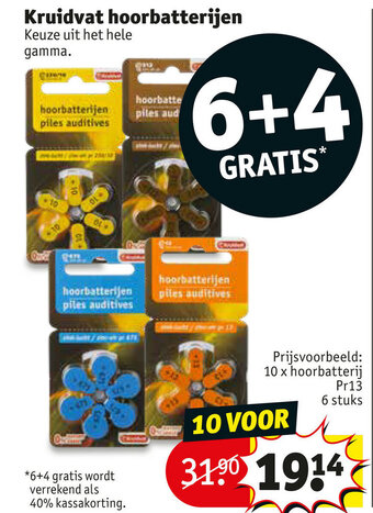 Kruidvat Kruidvat hoorbatterijen aanbieding