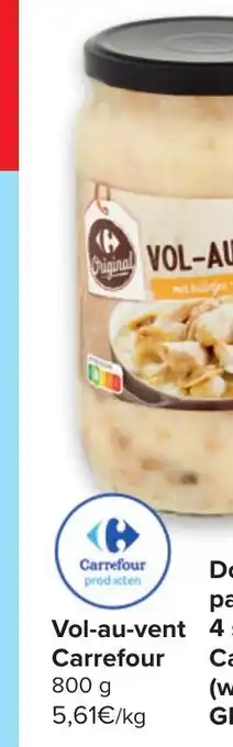 Carrefour Vol-au-vent 800 g aanbieding