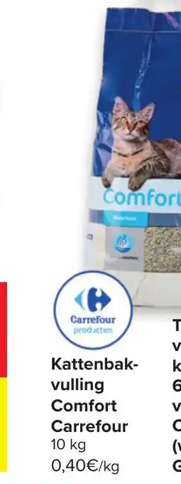 Carrefour Kattenbak-vulling Comfort Carrefour 10 kg aanbieding