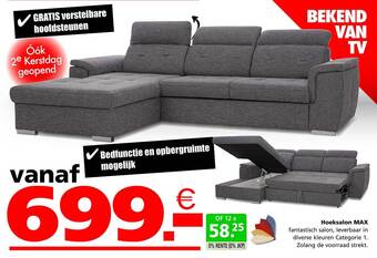 Seats and Sofas Hoeksalon max aanbieding