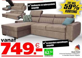 Seats and Sofas Model piano aanbieding