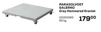 Supra Bazar Parasolvoet salerno grey hammered graniet 90kg aanbieding