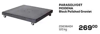 Supra Bazar Parasolvoet modena black polished graniet 120kg aanbieding
