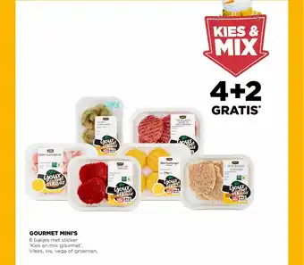 Jumbo Gourmet Mini's 4+2 Gratis aanbieding