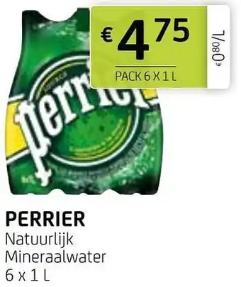 BelBev Perrier natuurlijk mineraalwater 1L aanbieding