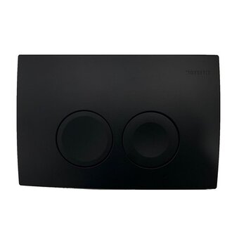 Sawiday Saniclass bedieningplaat met dualflush frontbediening voor geberit up100 inbouwreservoir 24.6x16.4cm mat zwart aanbieding