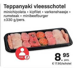 Buurtslagers Teppanyaki vleesschotel aanbieding