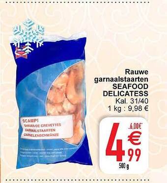 Cora Rauwe garnaalstaarten seafood delicatess aanbieding