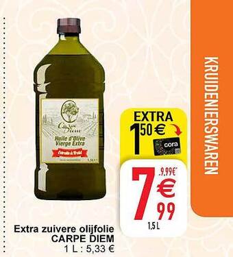 Cora Extra zuivere olijfolie carpe diem aanbieding