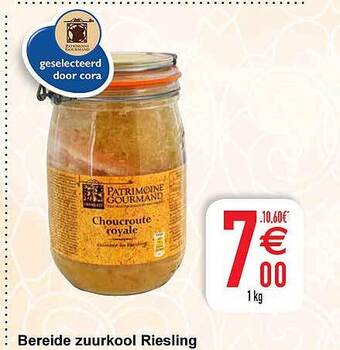 Cora Bereide zuurkool riesling aanbieding
