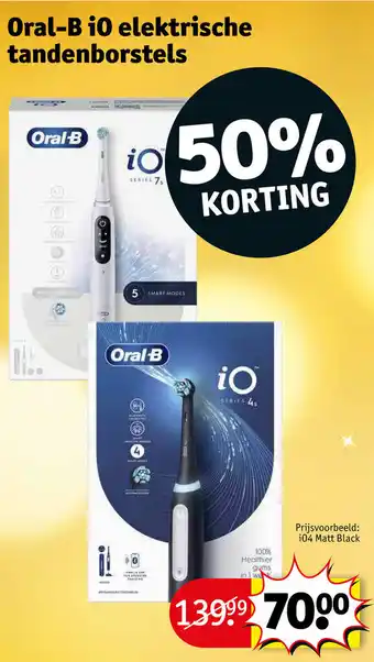 Kruidvat Oral-B iO elektrische tandenborstels aanbieding