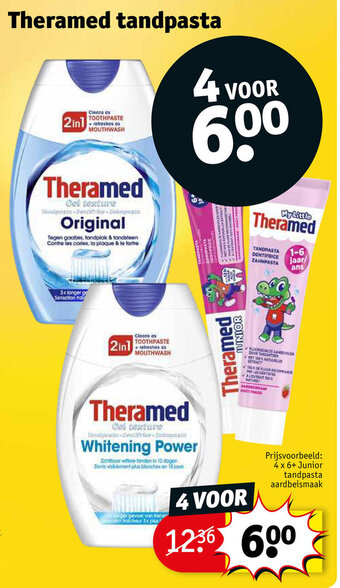Kruidvat Theramed tandpasta aanbieding