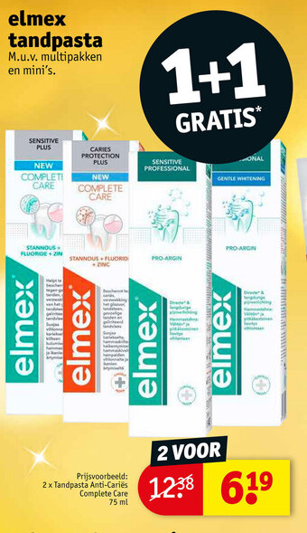 Kruidvat Elmex tandpasta aanbieding