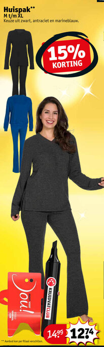Kruidvat Huispak M t/m XL aanbieding