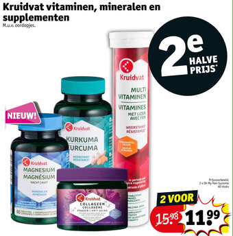 Kruidvat Kruidvat vitaminen, mineralen en supplementen aanbieding