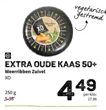 Ekoplaza Extra oude kaas 50+ Weerribben Zuivel aanbieding