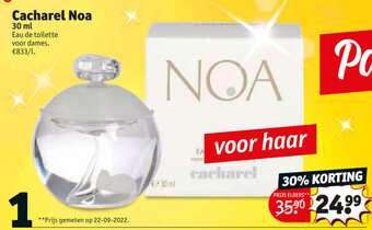 Kruidvat Cacharel Noa 30 ml aanbieding