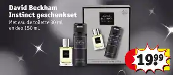 Kruidvat David Beckham Instinct geschenkset 30 ml aanbieding