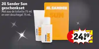 Kruidvat Jil Sander Sun geschenkset 75 ml aanbieding