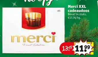 Merci XXL cadeaudoos