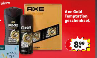 Kruidvat Axe Gold Temptation geschenkset aanbieding