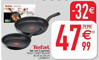 Tefal set van 2 pannen