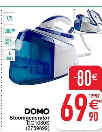 Cora Domo stoomgenerator aanbieding