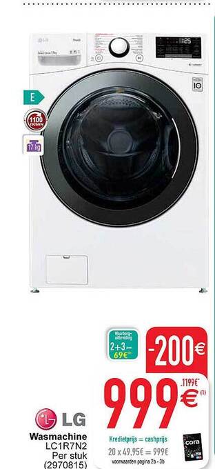 Cora Lg wasmachine aanbieding