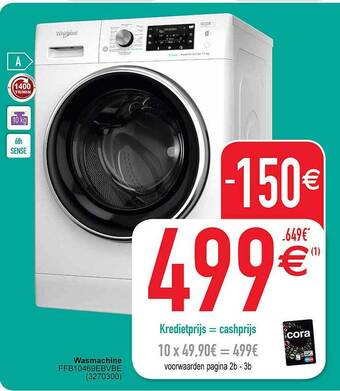 Cora Wasmachine aanbieding