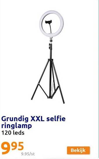 Action Grundig xxl selfie ringlamp aanbieding