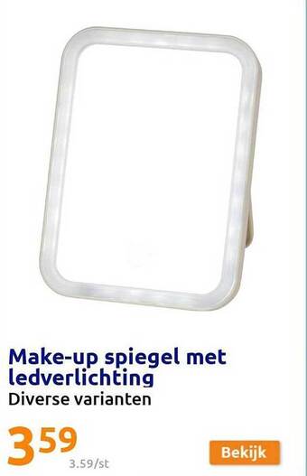 Action Make-up spiegel met ledverlichting aanbieding
