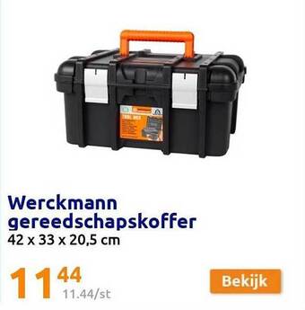 Action Werckmann gereedschapskoffer aanbieding