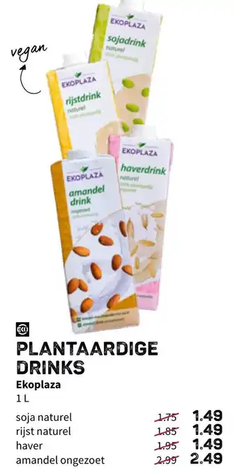 Ekoplaza Plantaardige drinks 1L haver aanbieding