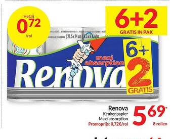 Intermarché Renova keukenpapier maxi absorption aanbieding