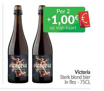 Intermarché Victoria sterk blond bier aanbieding