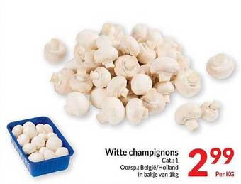 Intermarché Witte champignons aanbieding