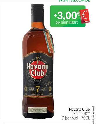 Intermarché Havana club rum aanbieding