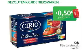 Intermarché Cirio fijne tomatenpulp aanbieding