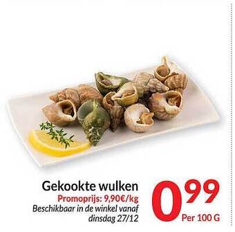 Intermarché Gekookte wulken aanbieding
