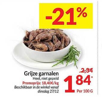 Grijze garnalen