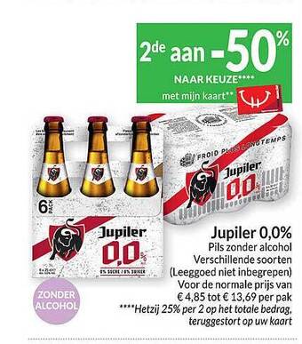 Intermarché Jupiler 0,0% aanbieding