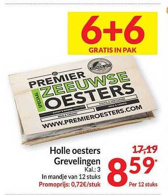Intermarché Holle oesters grevelingen aanbieding