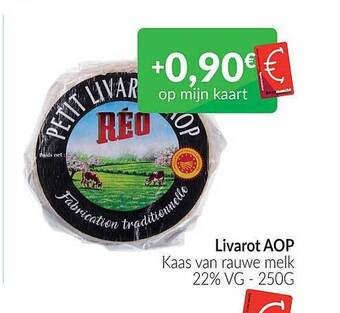 Intermarché Livarot aop kaas van rauwe melk aanbieding