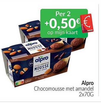 Alpro chocomousse met amandel