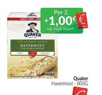 Intermarché Quaker havermout aanbieding